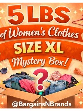 Reseller Mystery 5 Pound Box Women's Size Extra Large Clothes Great Brands